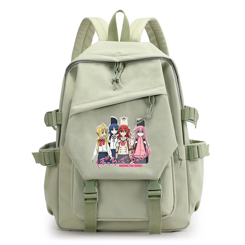 Bocchi The Rock Zip Anti-theft School Bags High Bag Women Light Travel Bags