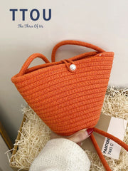 Bohemian Wove Female Shoulder Crossbody Bag Crochet Knitting Handbag