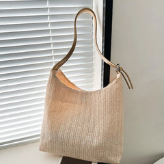 Boho Style Summer Tote Bag with Lining - Casual Handbags for Beach Travel