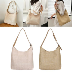Boho Style Summer Tote Bag with Lining - Casual Handbags for Beach Travel