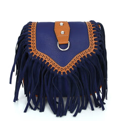 Bohemian Tassel Satchel Women's Shoulder Bag Frosted Bag