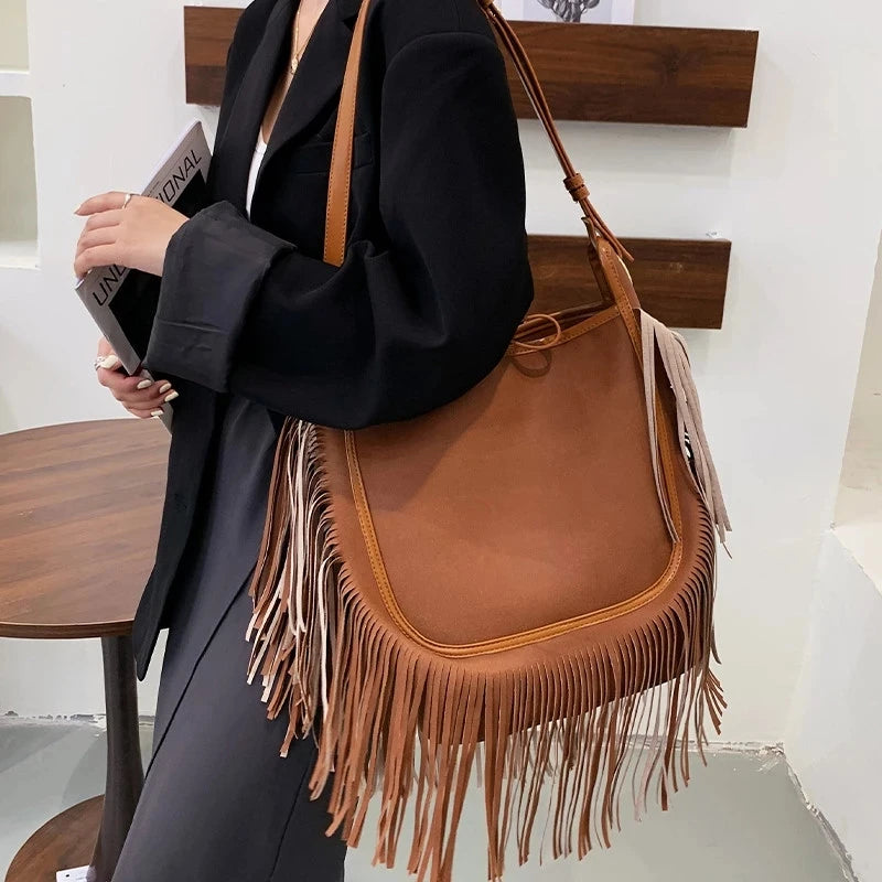 Boho Tassel Shoulder Bag Crossbody