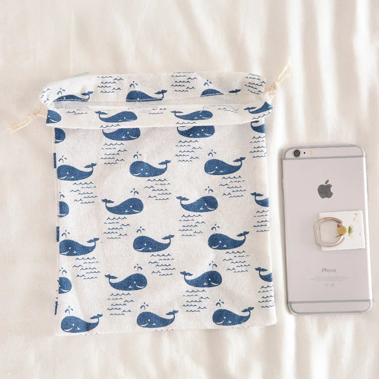 Bohemian Drawstring Cotton Linen Storage Bag