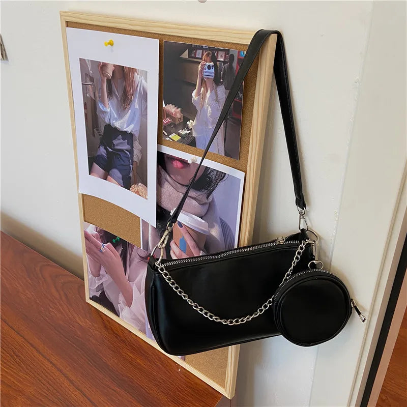 Women's Stylish Retro One Shoulder Messenger Bag Small Change Handbags