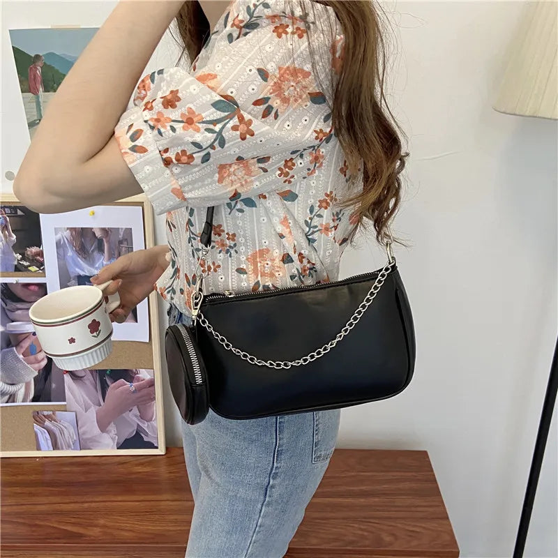 Women's Stylish Retro One Shoulder Messenger Bag Small Change Handbags