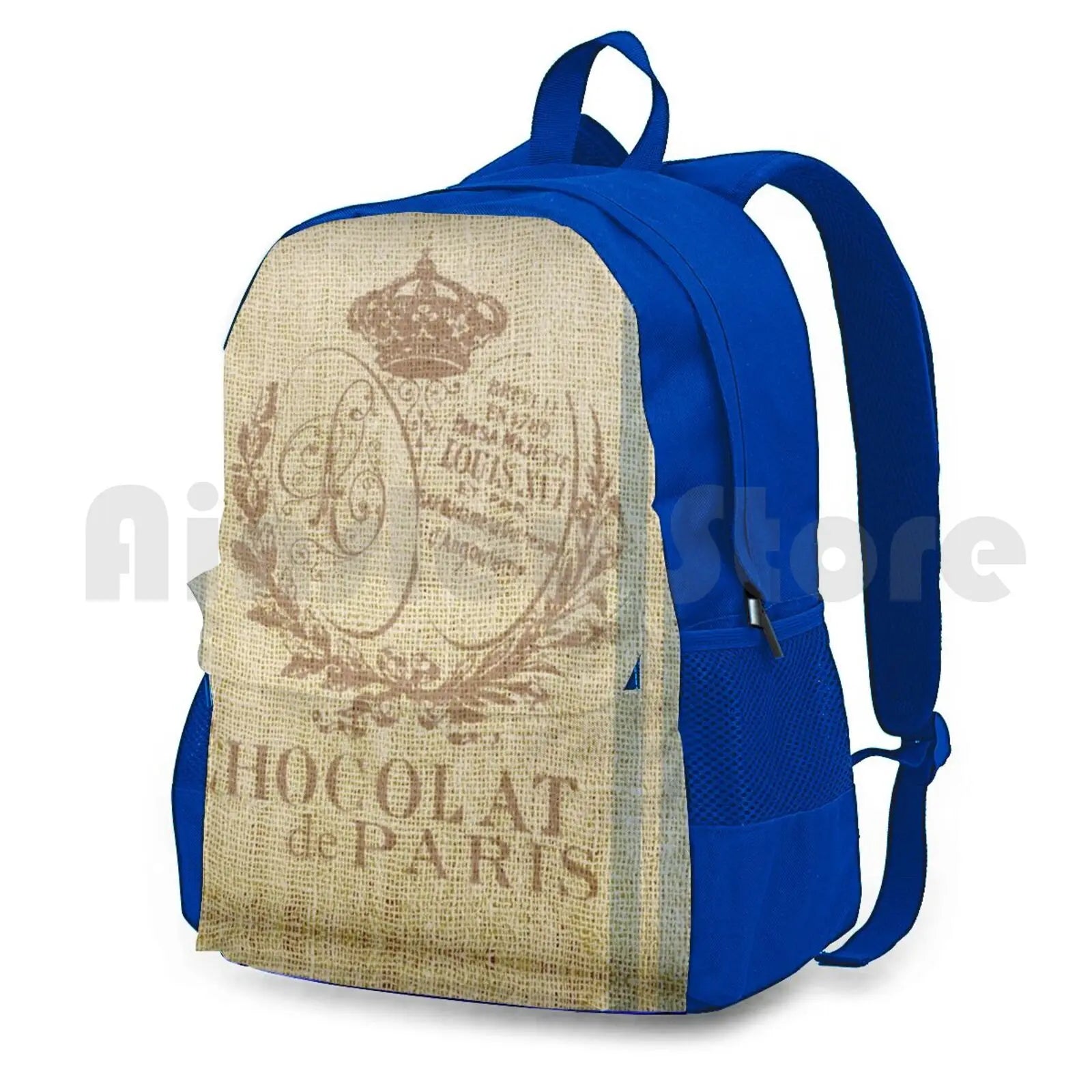 Faux Grain Sack Outdoor Hiking Backpack Waterproof Camping Travel