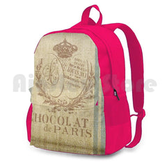 Faux Grain Sack Outdoor Hiking Backpack Waterproof Camping Travel