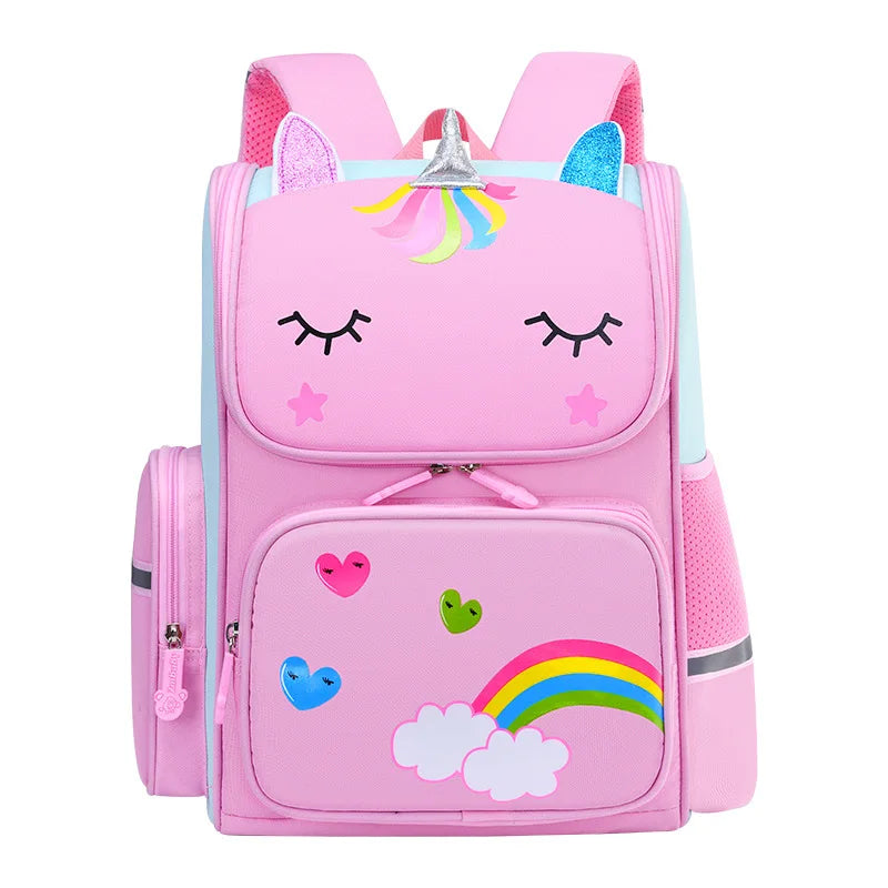 Orthopedic Waterproof School Bags for Kids Boys Girls