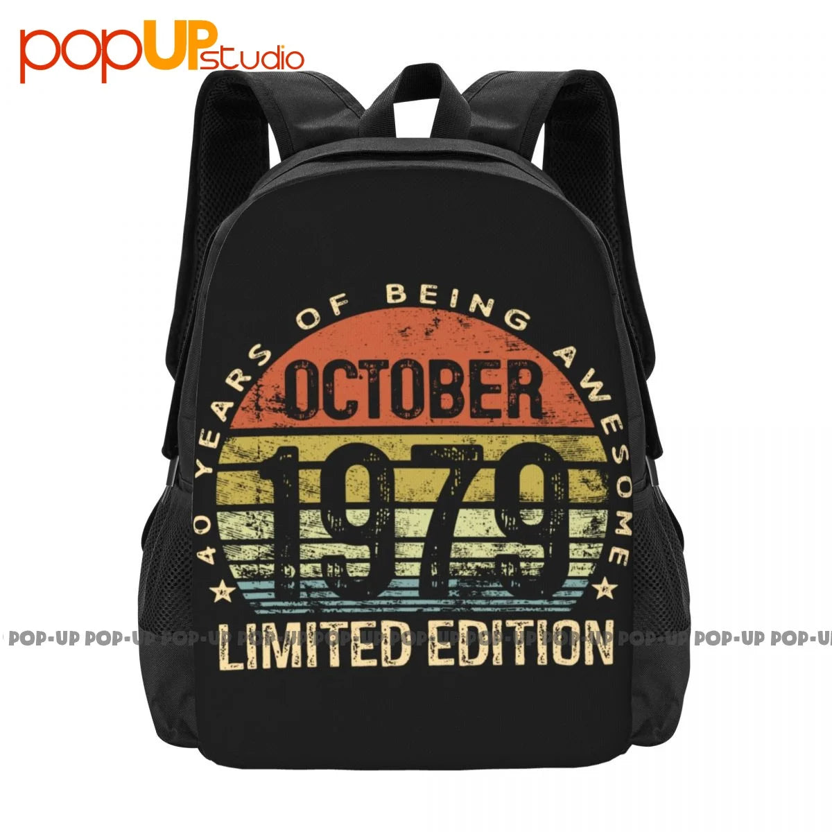 40th Birthday Backpack Large Capacity Vintage Sports Style Clothes Backpacks