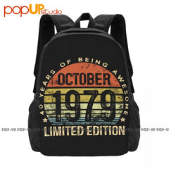 40th Birthday Backpack Large Capacity Vintage Sports Style Clothes Backpacks