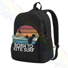 Kite Surf Sunset Beach Backpack Gym Shoe Bag