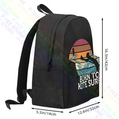 Kite Surf Sunset Beach Backpack Gym Shoe Bag