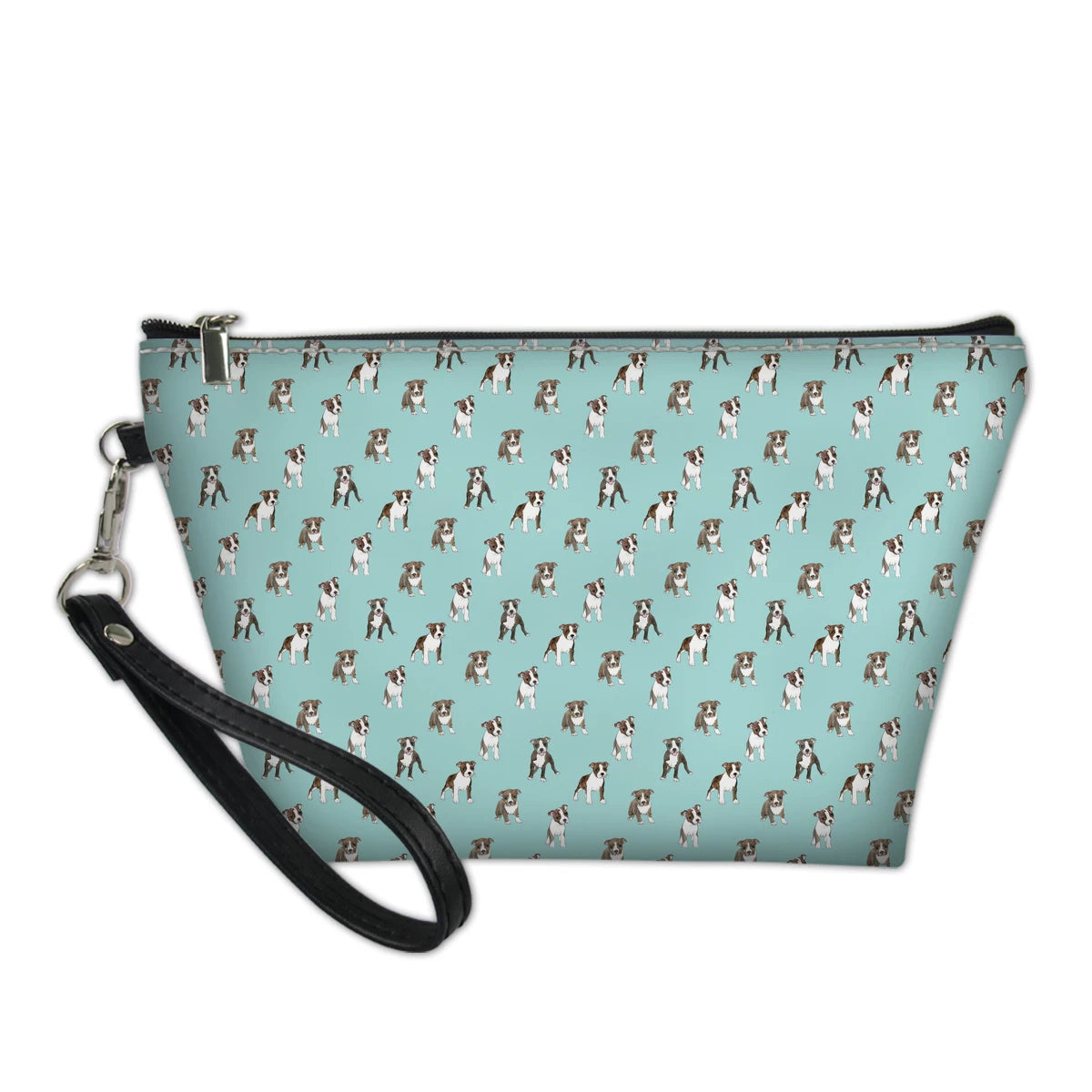Boston Terrier Print Makeup Bag Lightweight Toiletries Organizer
