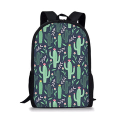 Botany Printing Backpack for School Girls Travel Bag