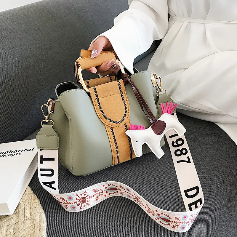 Wild Large-Capacity Bucket Bag Handbag