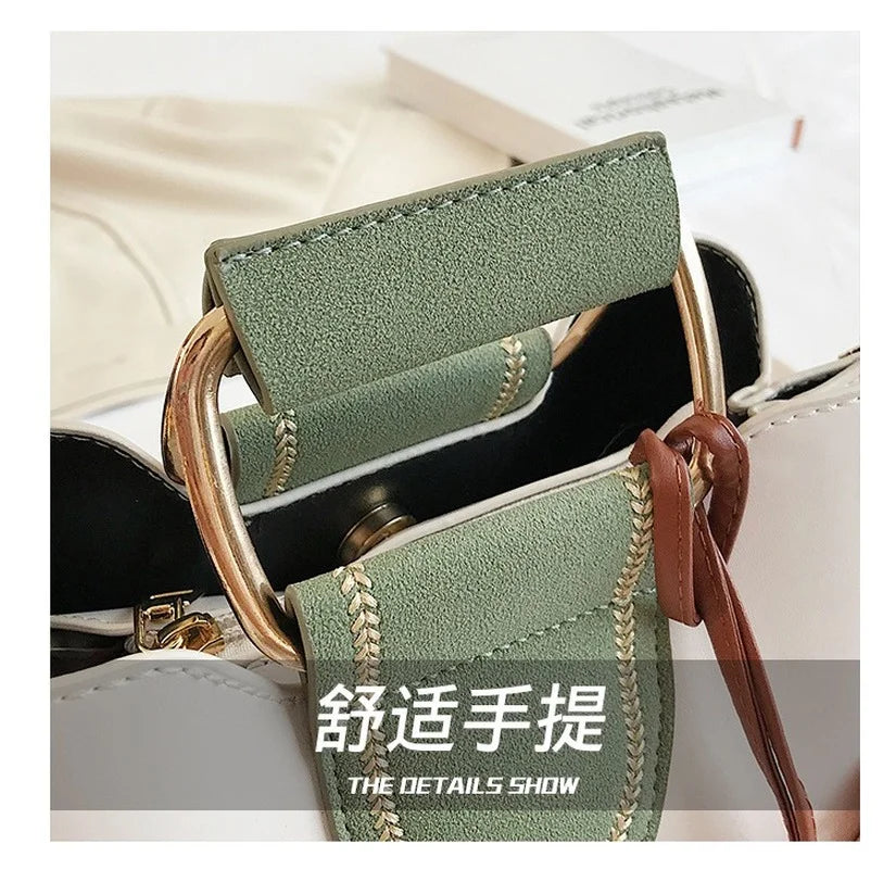 Wild Large-Capacity Bucket Bag Handbag