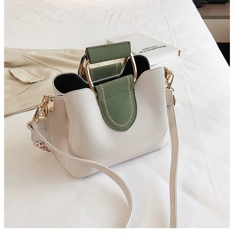 Wild Large-Capacity Bucket Bag Handbag
