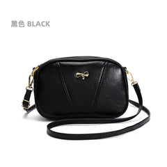 Bow PU Leather Shoulder Bag Women Ladies Messenger Purses Phone Bag Casual FLAP