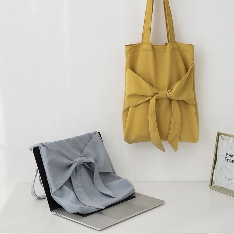 One Shoulder Women's Bag Japanese Canvas Large Capacity Shopping Bag