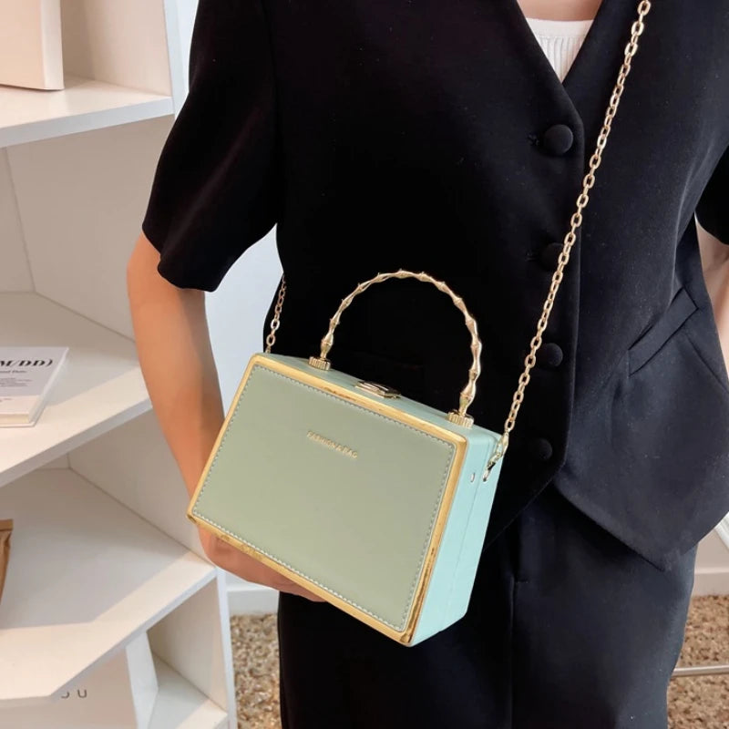Vintage Small Totes Leather Handbag Purse Women