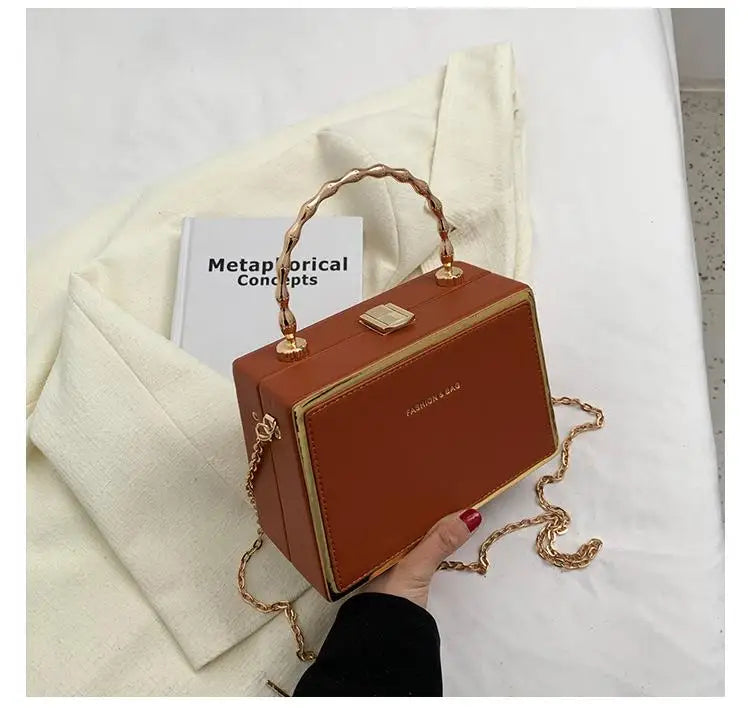 Vintage Small Totes Leather Handbag Purse Women