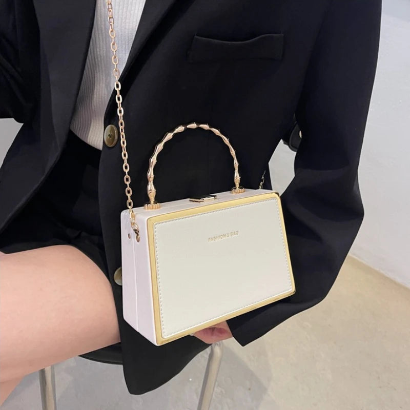 Vintage Small Totes Leather Handbag Purse Women