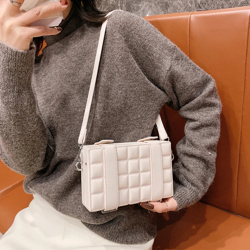 Small Crossbody Shoulder Bag for Women Casual Clutch PU Leather
