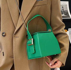 Leather Crossbody Bag Short Handle For Women Shoulder Bags