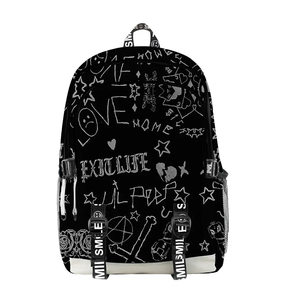 Lil Peep Love Laptop Backpack for Teens