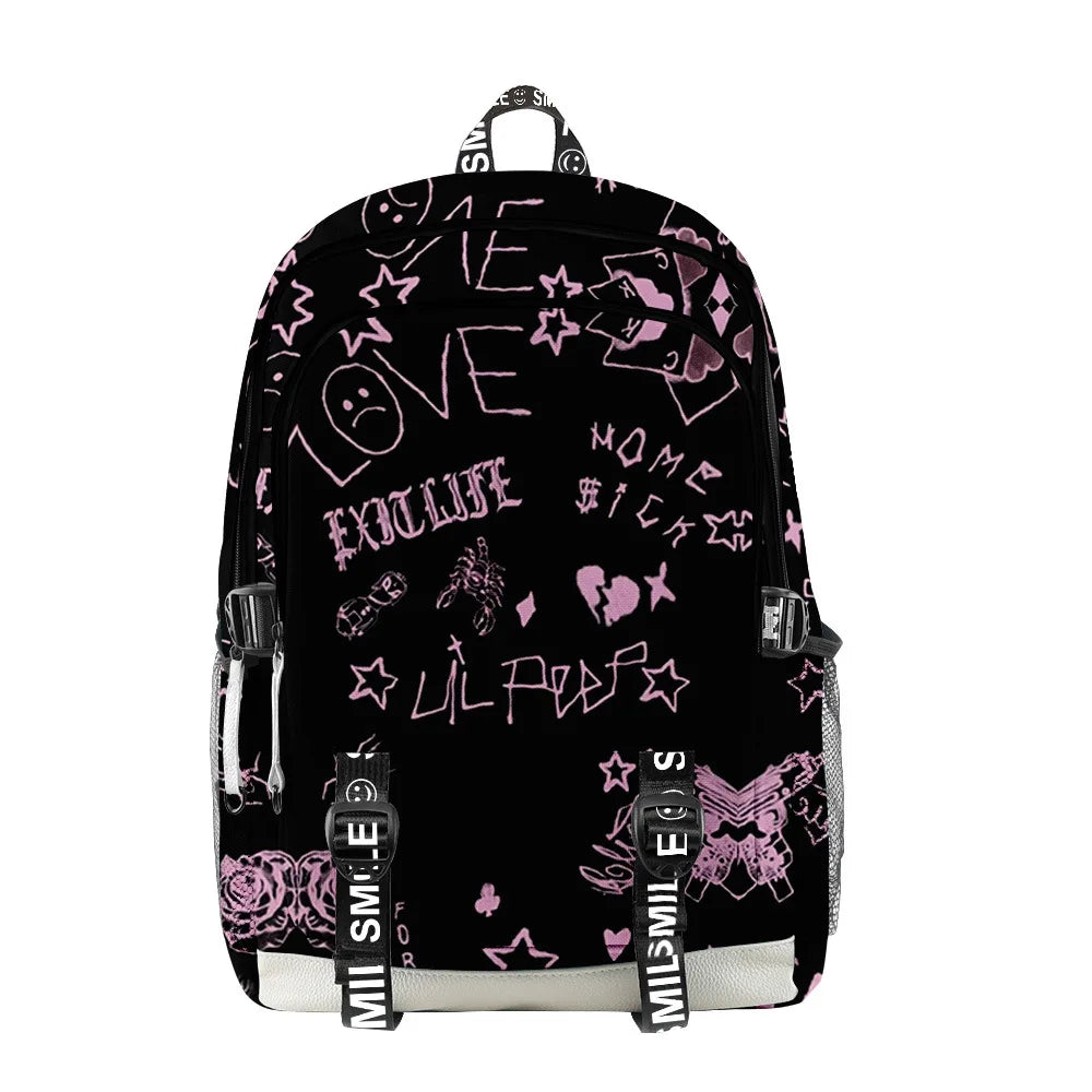 Lil Peep Love Laptop Backpack for Teens