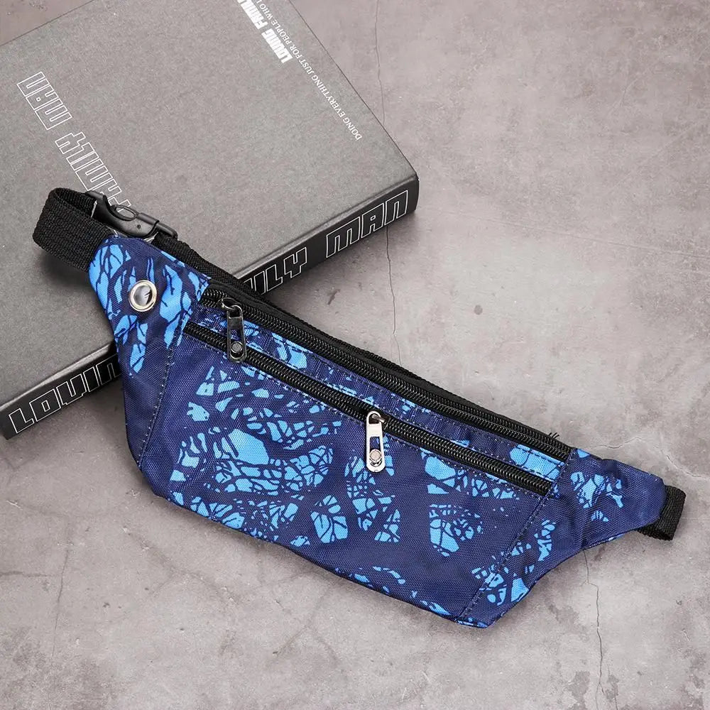 Kids Camo Fanny Pack Travel Belt Bag Waterproof Chest Pack