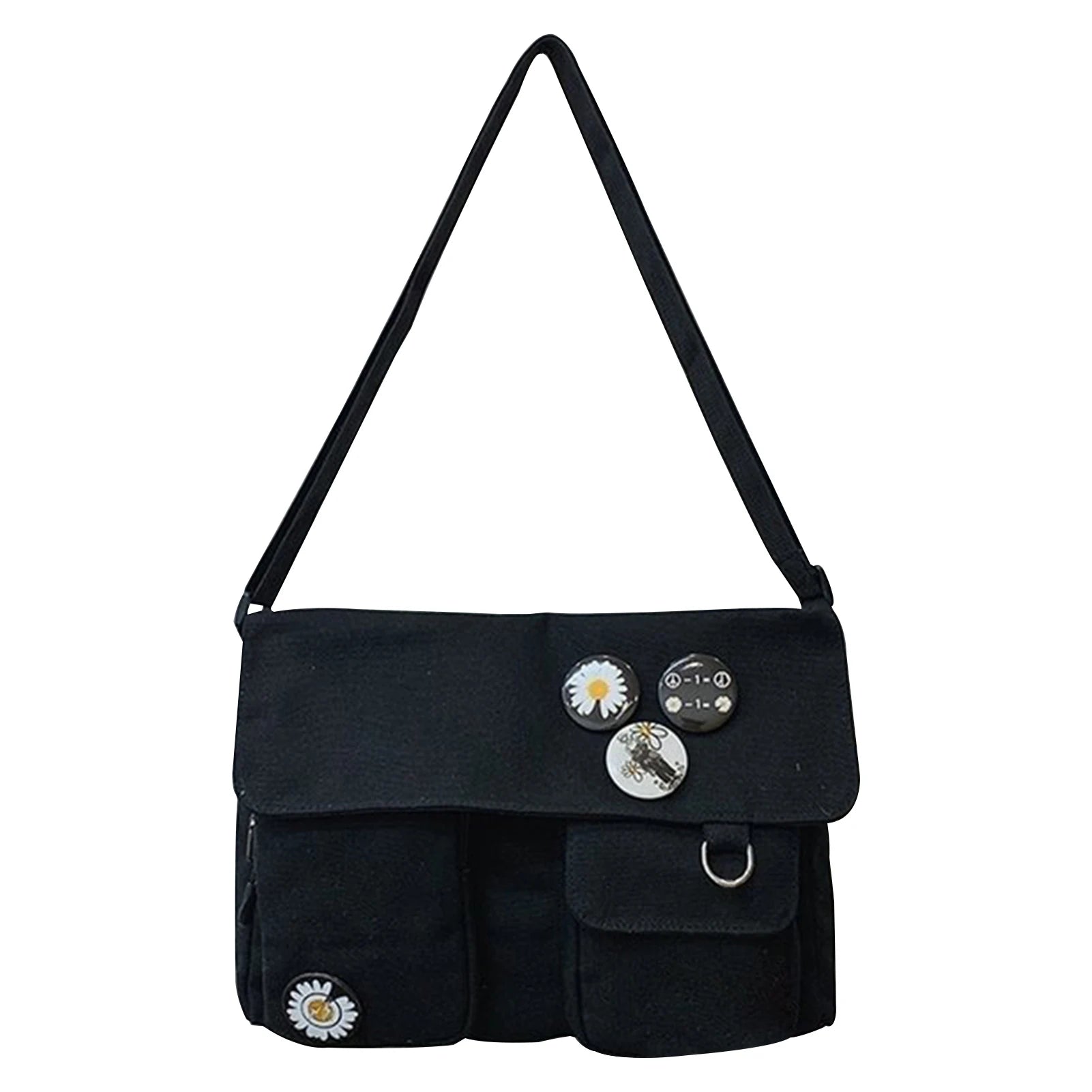 Large Capacity Canvas Cross Body Shoulder Bag