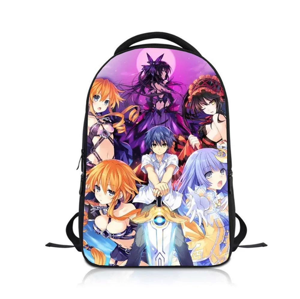 Anime Date a Live Kids Backpack School Bag