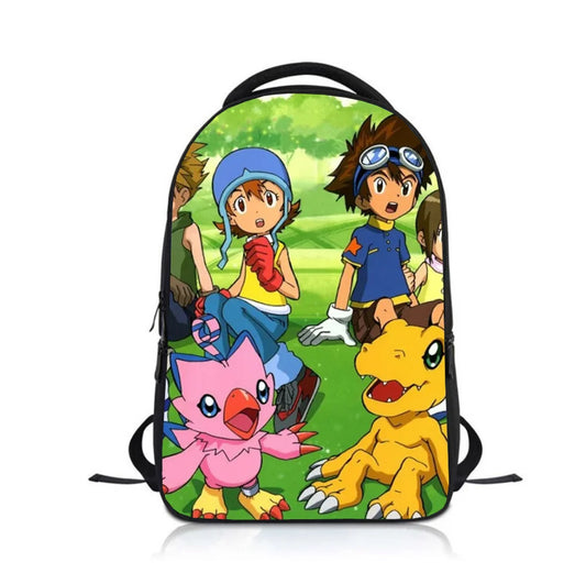 Anime Digimon Adventure Kids School Bag Kindergarten Bookbag