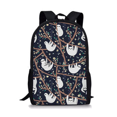 Bradypod Element Printing Pattern School Backpacks for Teenager