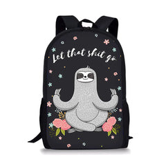 Bradypod Element Printing Pattern School Backpacks for Teenager