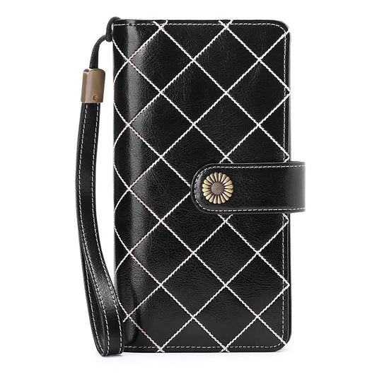 RFID Wallet Women Zipper Walets Leather Clutch Long Wallets Ladies Purse