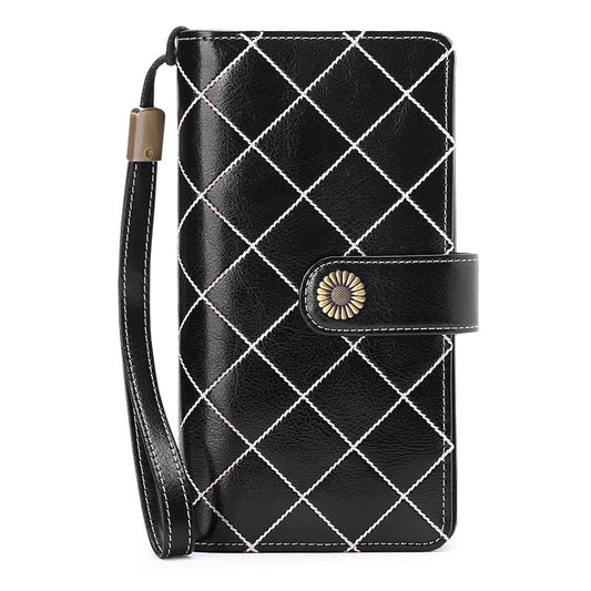 RFID Wallet Women Zipper Walets Leather Clutch Long Wallets Ladies Purse