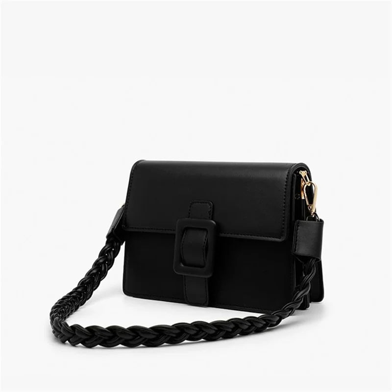 Solid Crossbody Shoulder Bag Large Capacity Tote Bag