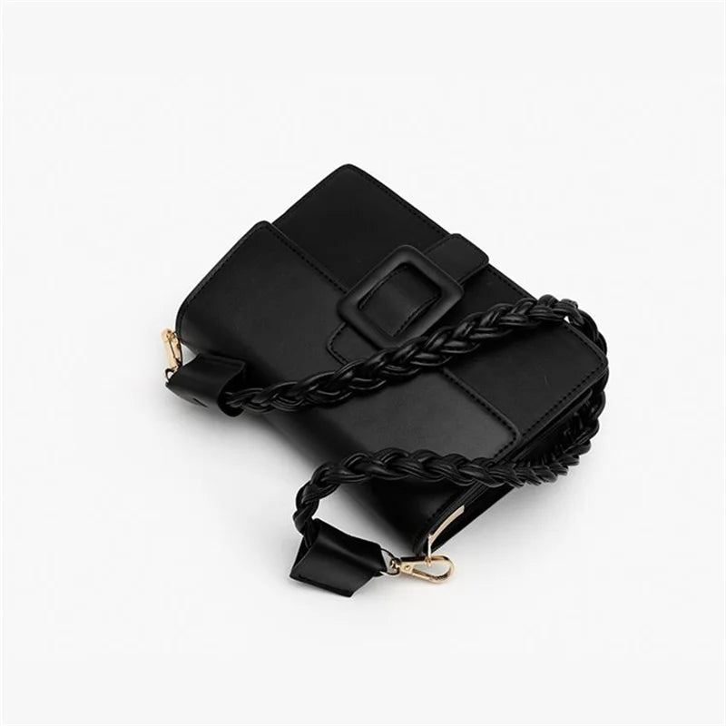 Solid Crossbody Shoulder Bag Large Capacity Tote Bag