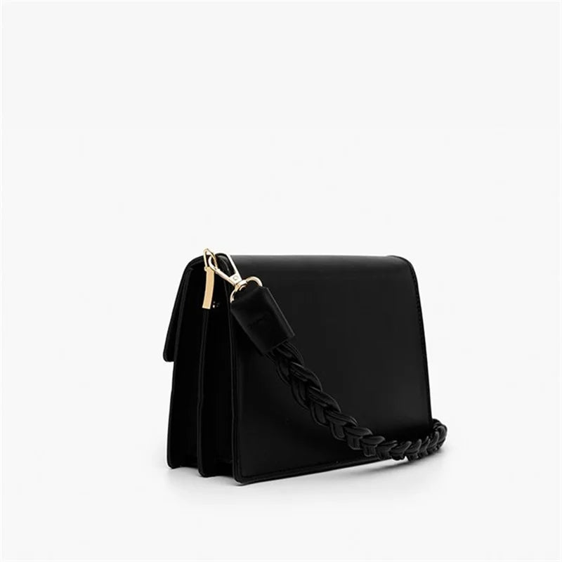 Solid Crossbody Shoulder Bag Large Capacity Tote Bag