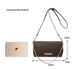 Women Crossbody Bag Leather Tote Messenger Handbag Clutch Chains Shoulder Bag