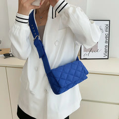 Women's Quilted Shoulder Crossbody Bag Nylon Summer Handbag