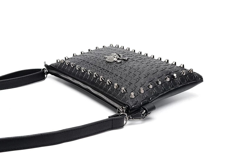 Skull Rivet Women's Crossbody Bag Lady Dinner Shoulder Bag