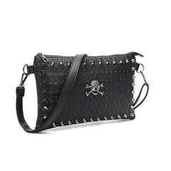 Skull Rivet Women's Crossbody Bag Lady Dinner Shoulder Bag