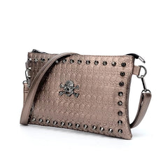 Skull Rivet Women's Crossbody Bag Lady Dinner Shoulder Bag