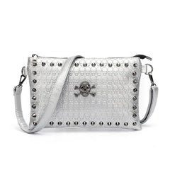 Skull Rivet Women's Crossbody Bag Lady Dinner Shoulder Bag