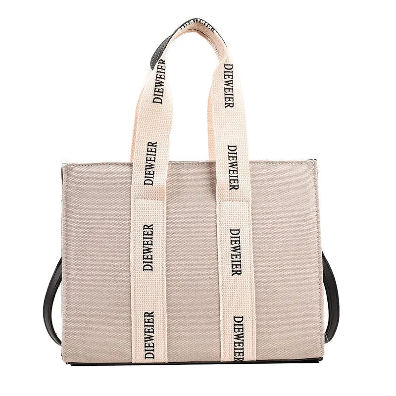 Canvas Women's Shoulder Bag Flap Handbag