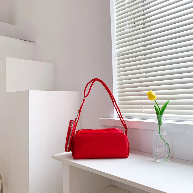Canvas Women's Shoulder Bag Crossbody Bag Pillow Handbag