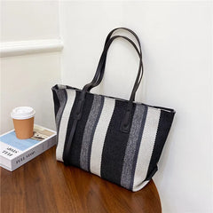 Canvas Women's Shoulder Bag Handbag Large Square Crossbody Bag